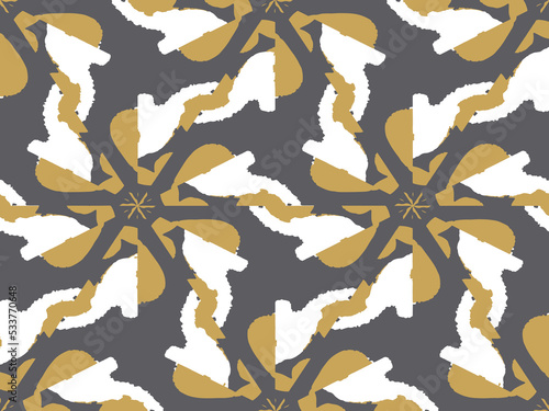 Tribal Vector Print Boho. Beige Abstract Wallpaper. Beige Graphic Mosaic. Grey Tapestry Hand drawn. Apparel Hippie Bohemian. Aztec Artwork. Pillowcase Geometric Trendy.
