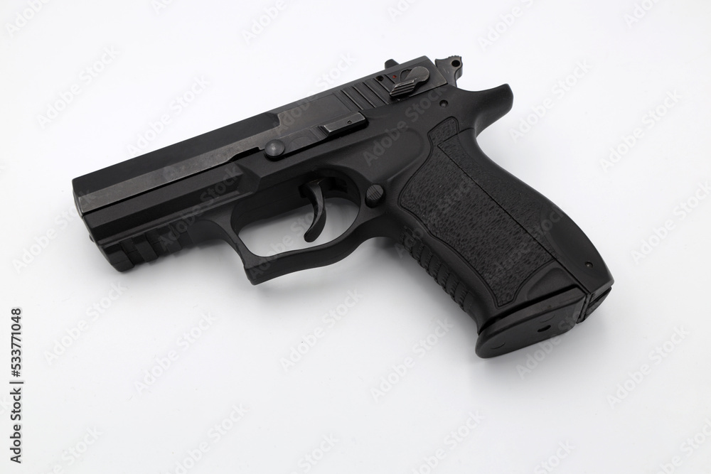 A gun on white background A gun on white background