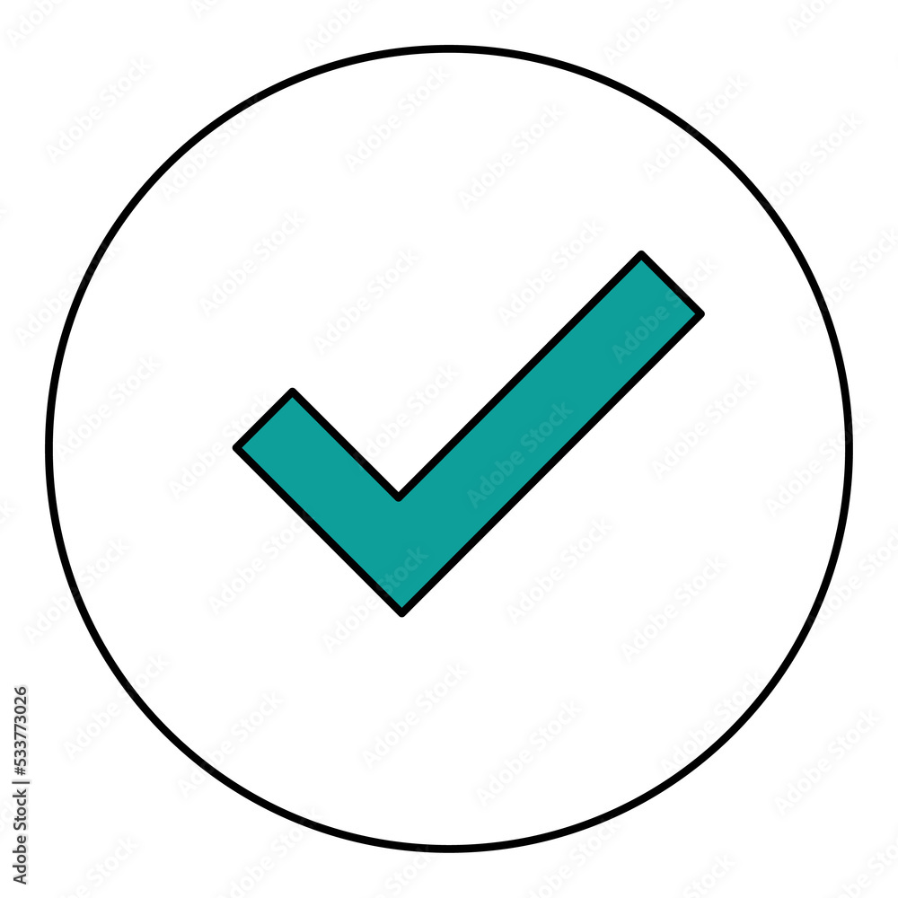 Check mark icon. tick symbol. positive check mark logo flat icon Check mark icon. tick symbol. positive check mark logo flat icon
