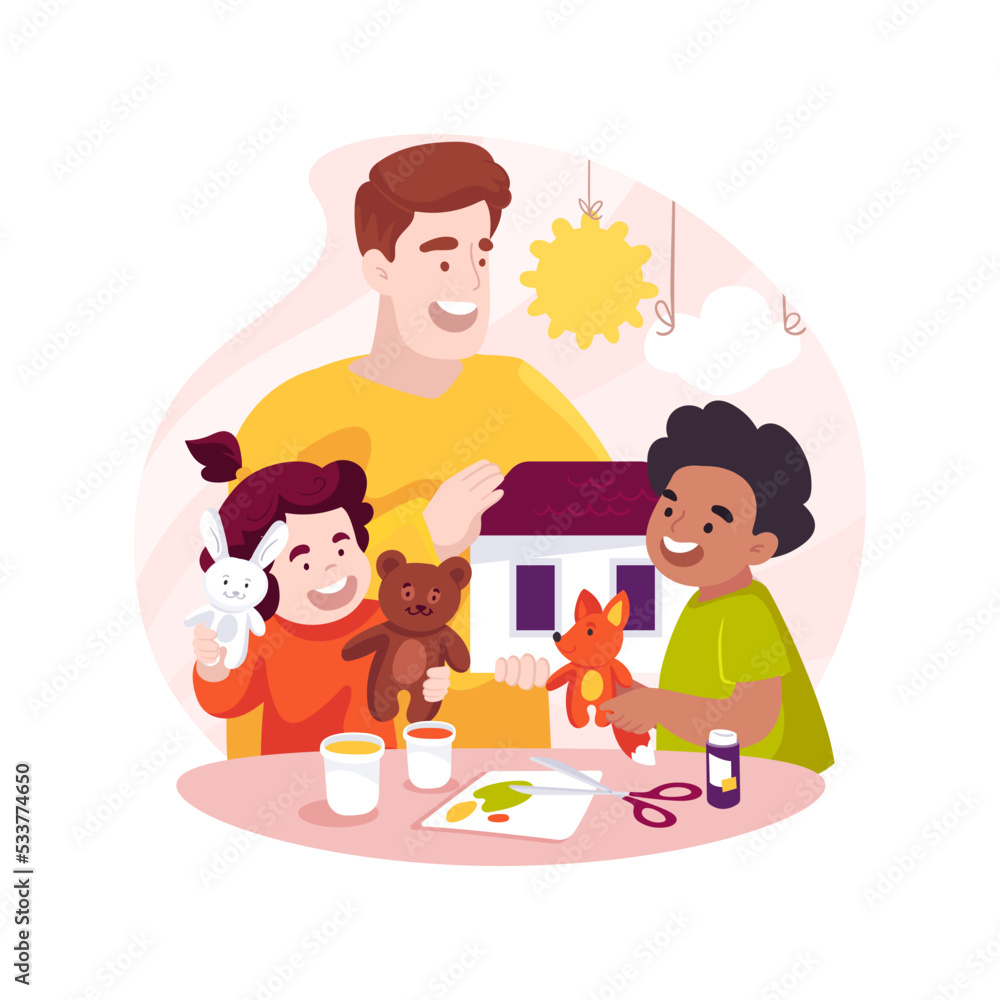 Create homes for toy animal isolated cartoon vector illustration. Create homes for toy animal isolated cartoon vector illustration.