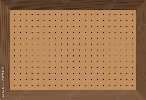 Pegboard or letterboard
