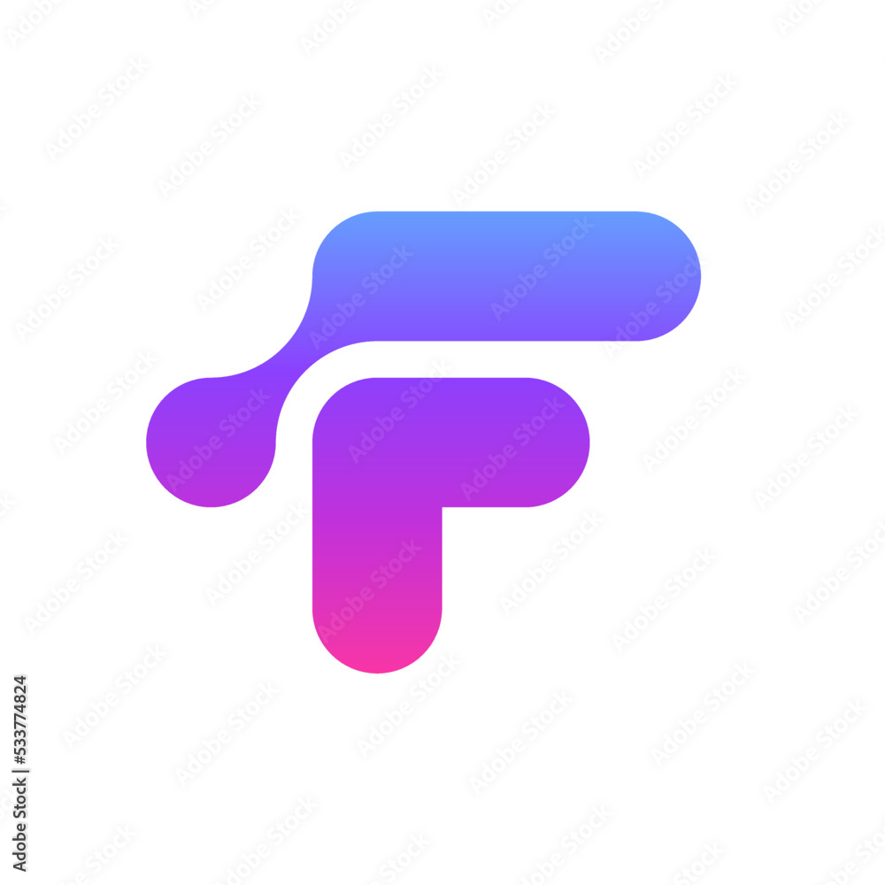 Letter F technology modern creative logo design template Letter F technology modern creative logo design template