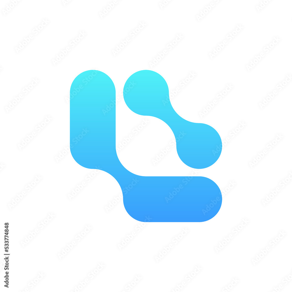 Letter L technology modern creative logo design Letter L technology modern creative logo design