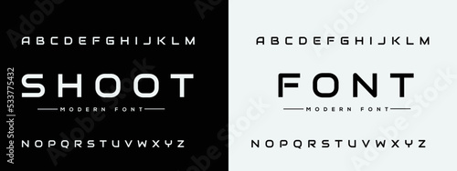 SHOOT Elegant alphabet letters font and number. Classic Lettering Minimal Fashion Designs. Typography modern serif fonts decorative vintage design concept. vector illustration