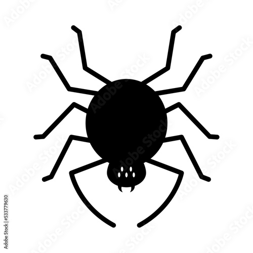 spider silhouette icon