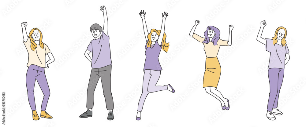 人物おしゃれイラスト素材 Stock Vector Adobe Stock