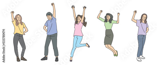 人物おしゃれイラスト素材