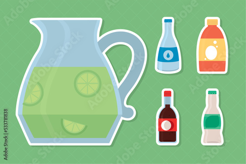 drinks icon set