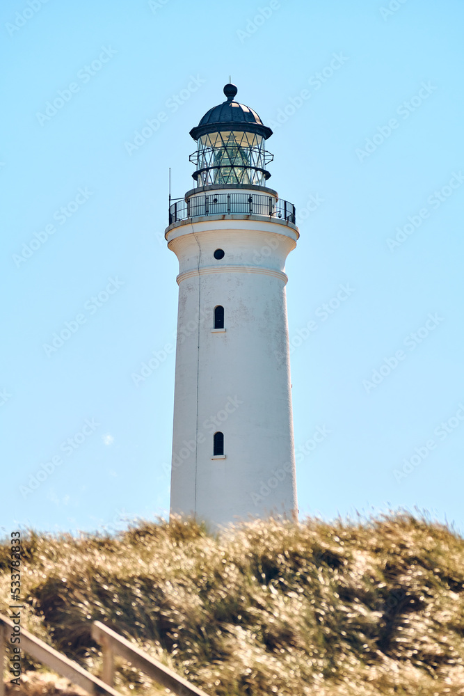 Lighthouse Hirtshals Fyr at the danish coast. High quality photo Lighthouse Hirtshals Fyr at the danish coast. High quality photo