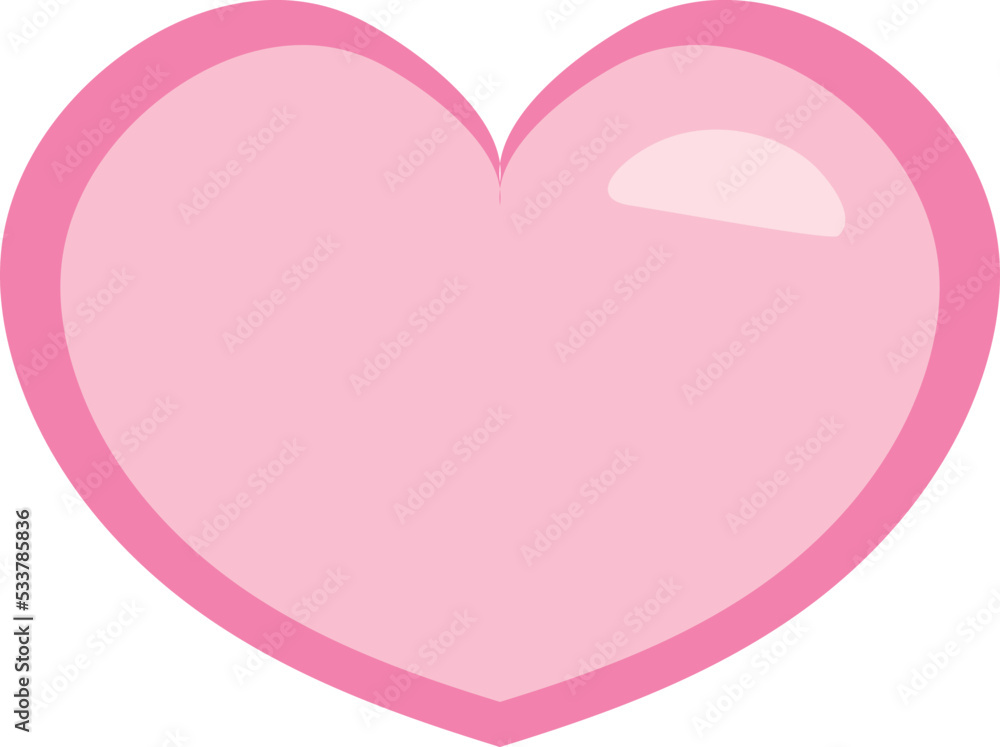 cute heart icon sign symbol with pink color cute heart icon sign symbol with pink color