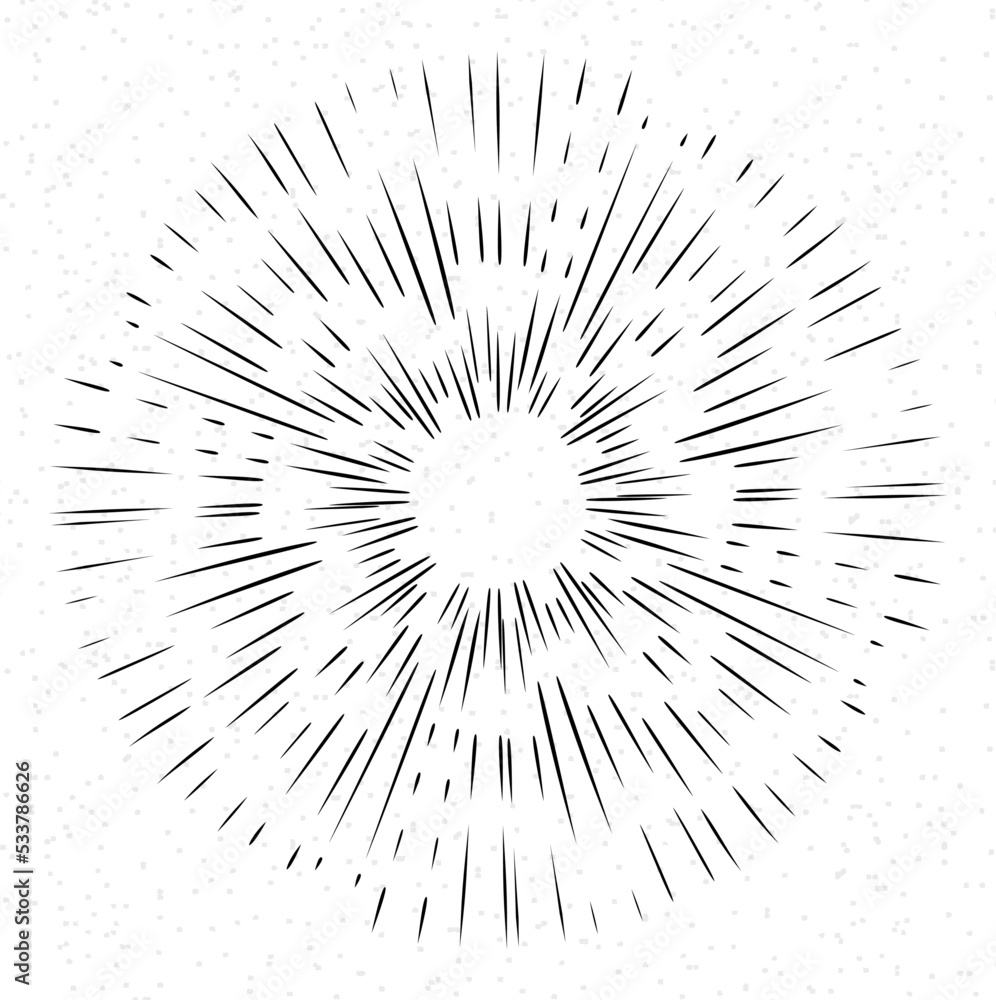 Hand drawn firework explosion.sunburst doodle illustration Hand drawn firework explosion.sunburst doodle illustration