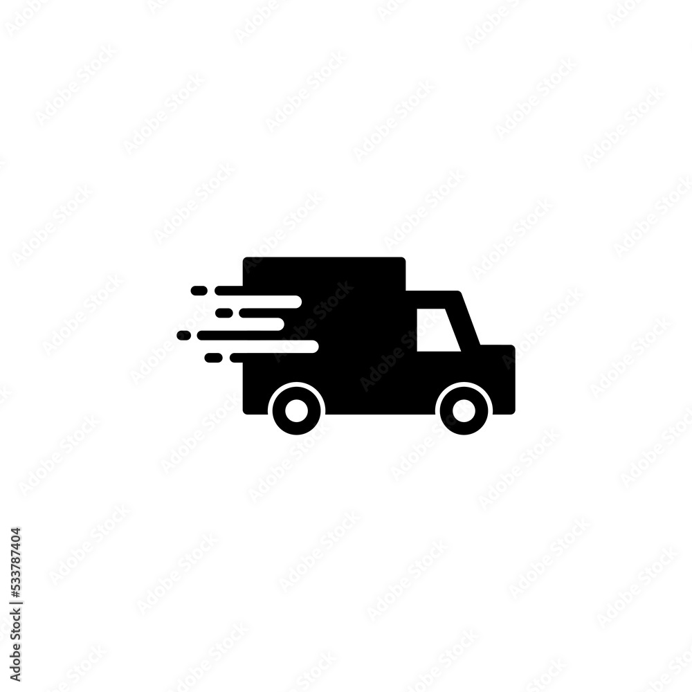 Delivery truck icon vector for web and mobile app. Delivery truck sign and symbol. Shipping fast delivery icon Delivery truck icon vector for web and mobile app. Delivery truck sign and symbol. Shipping fast delivery icon