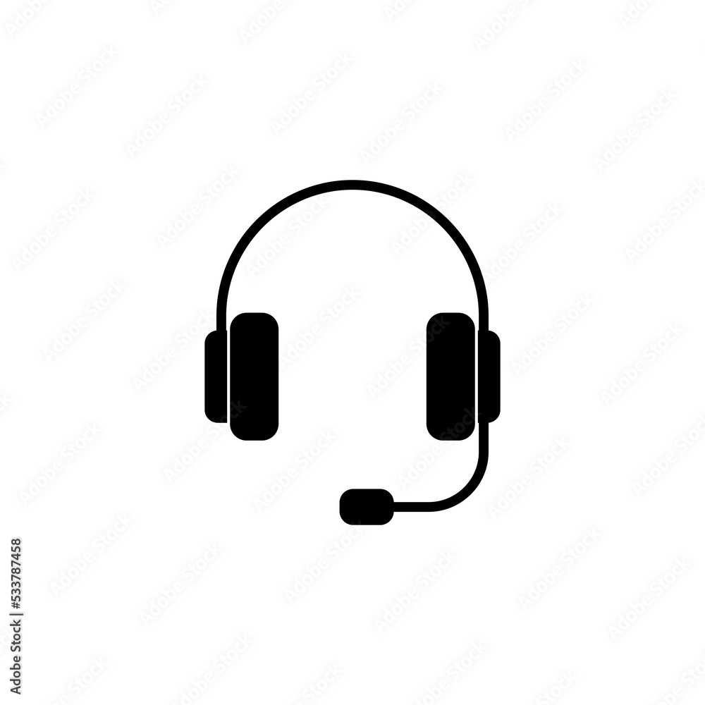 Headphone icon vector for web and mobile app. headphone sign and symbol Headphone icon vector for web and mobile app. headphone sign and symbol