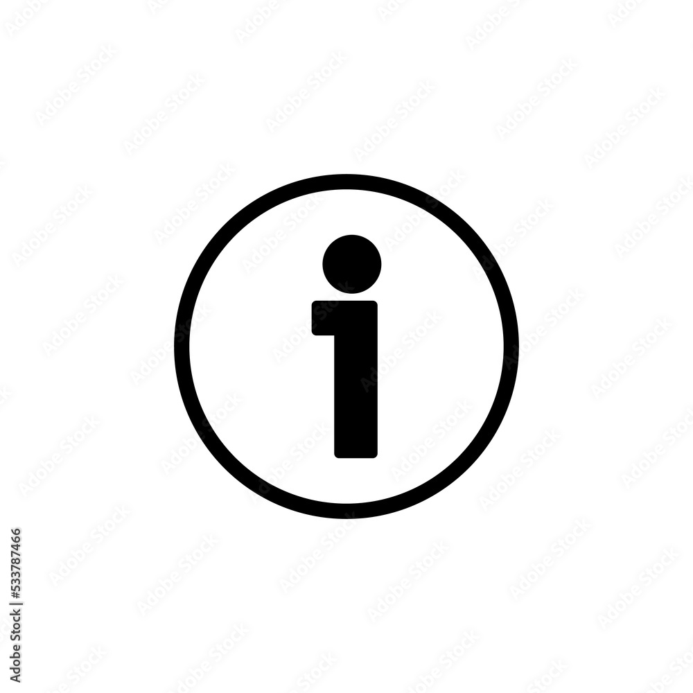 Info sign icon vector for web and mobile app. about us sign and symbol. Faq icon Info sign icon vector for web and mobile app. about us sign and symbol. Faq icon