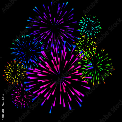 fireworks colorful carnival background