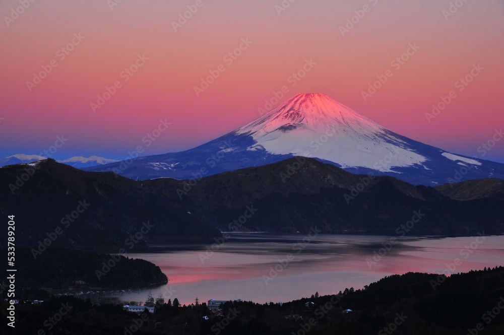 紅富士山芦ノ湖
