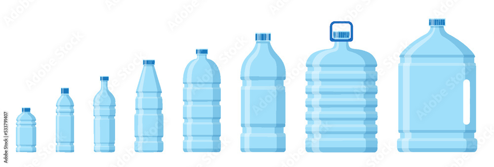 Fresh water in jar and glass on white background Vector Image
