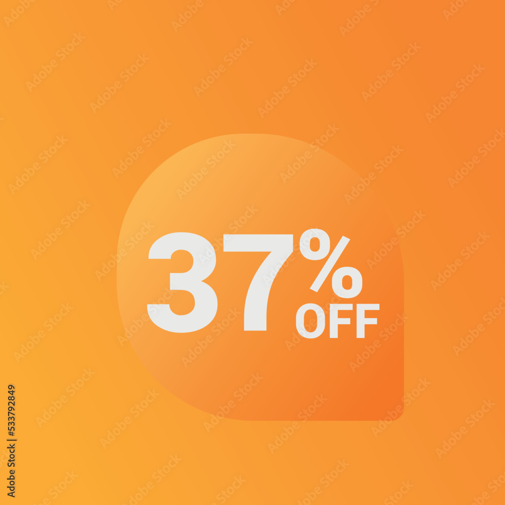 37% off Sale banner offer ad discount promotion vector banner. price discount offer. season sale promo sticker colorful background 37% off Sale banner offer ad discount promotion vector banner. price discount offer. season sale promo sticker colorful background