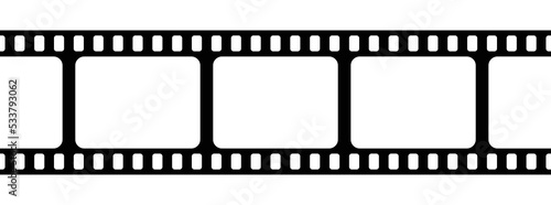 Film strip vector illustration. Retro cinema movie filmstrip design.