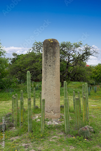 Archeaological site of Mitla, in Oaxaca, Mexico photo