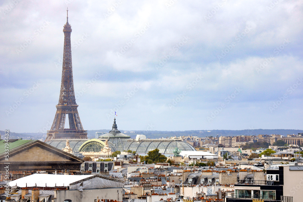 Fototapeta premium eiffel tour and Paris cityscape