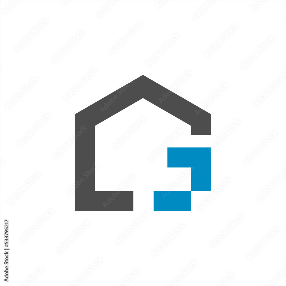 Letter G Home Logo Design Template Element Letter G Home Logo Design Template Element