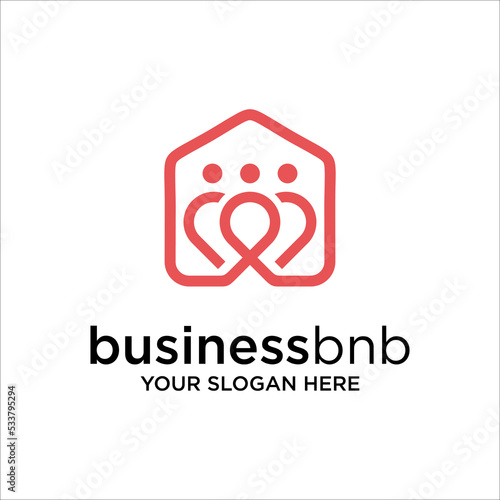 House point gather logo vector. Pin icon with home combination. Creative gps map point location symbol concept.