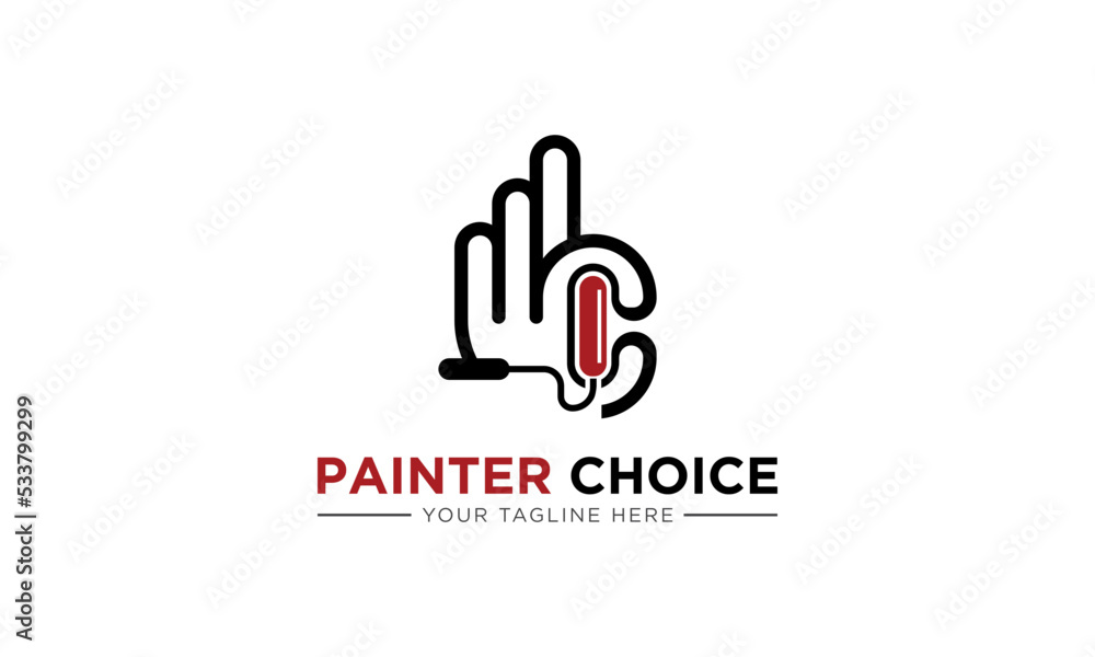 logo Painters choice, house paint, repair, painting services, painting, home, house, logo Vector logo template logo Painters choice, house paint, repair, painting services, painting, home, house, logo Vector logo template