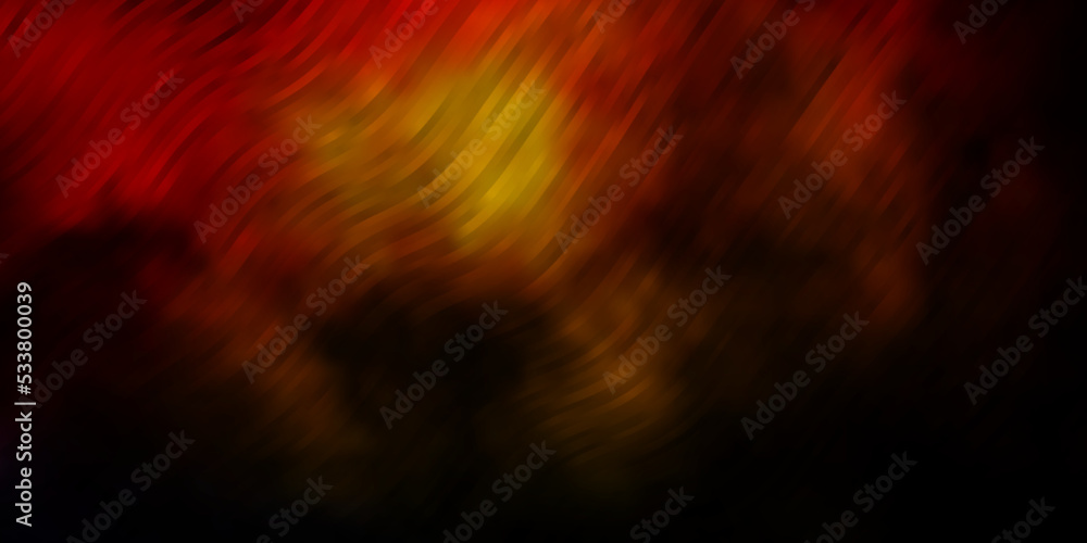 Dark Orange vector pattern with curved lines. Dark Orange vector pattern with curved lines.