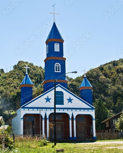 Tenaún heritage church, Chiloé Island, Chile photo