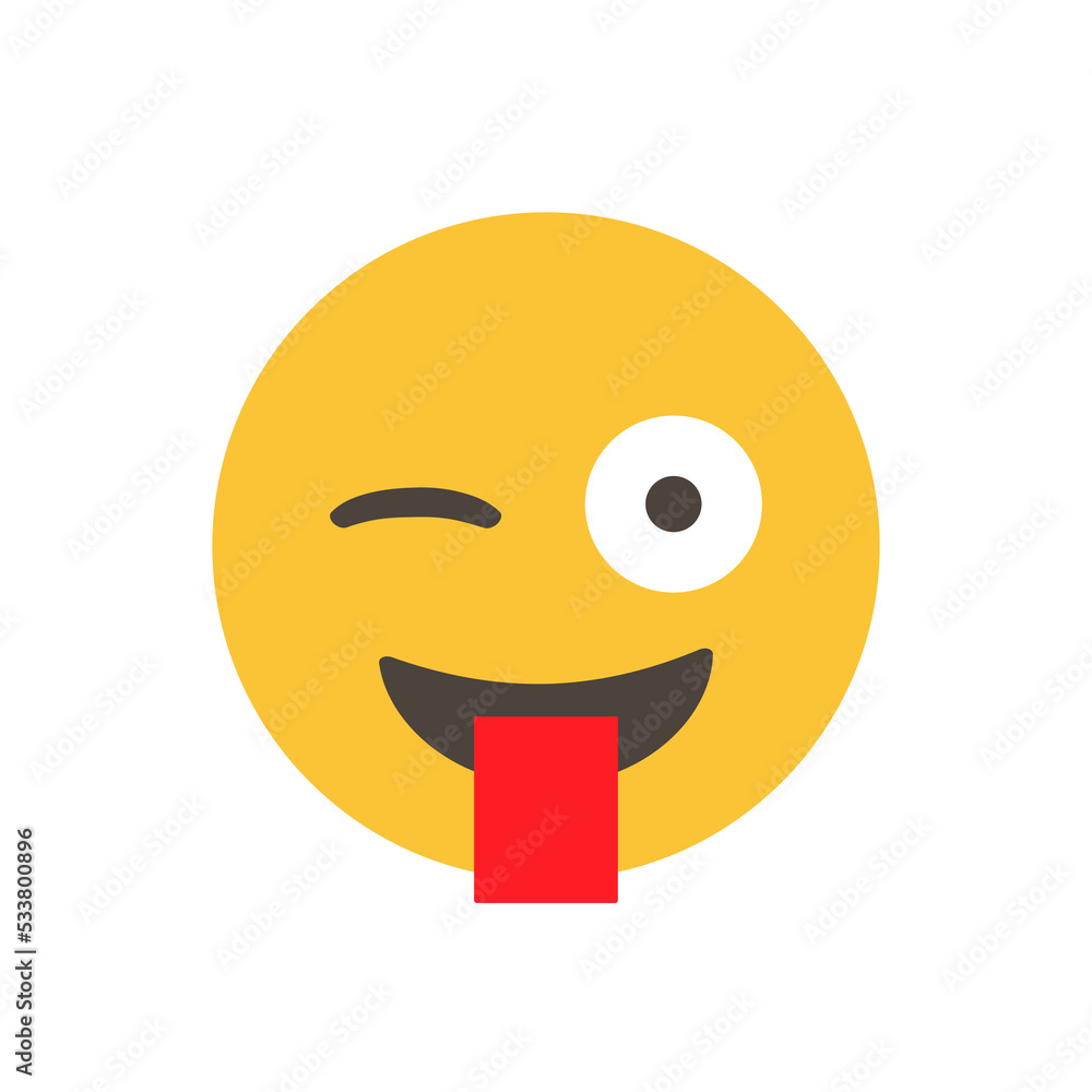 Crazy, Stuck out tongue winking eye. 3D stylized vector icon. realistic emoticon. isolated in white background. Vector Emoticon. for ui interface Crazy, Stuck out tongue winking eye. 3D stylized vector icon. realistic emoticon. isolated in white background. Vector Emoticon. for ui interface
