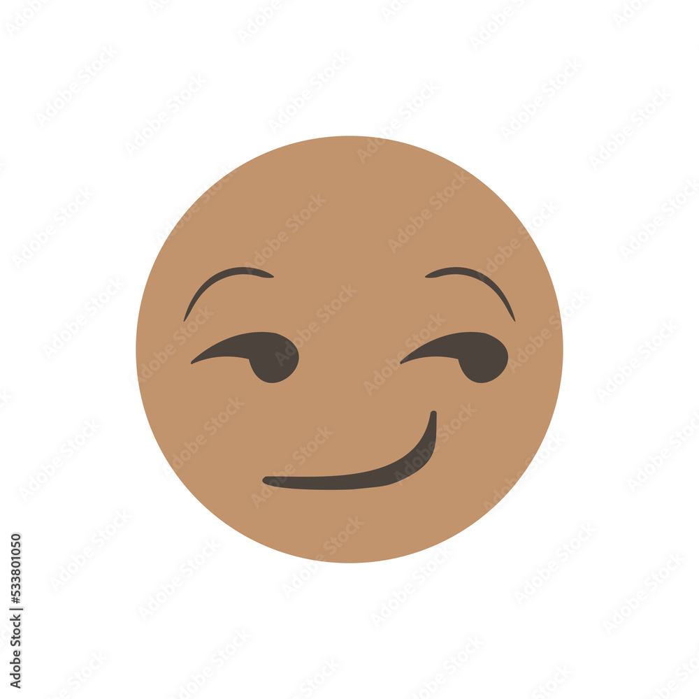Flirting face, smug face, suggestive face. 3D stylized vector icon. emoji. isolated in white background. Vector Emoji. for interface Flirting face, smug face, suggestive face. 3D stylized vector icon. emoji. isolated in white background. Vector Emoji. for interface