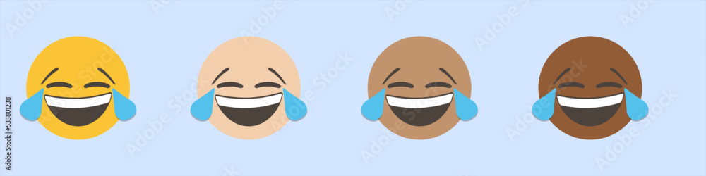 Set smiles, laught. 3D stylized vector icon. emoji. isolated in white background. Vector Emoji. for ui interface Set smiles, laught. 3D stylized vector icon. emoji. isolated in white background. Vector Emoji. for ui interface