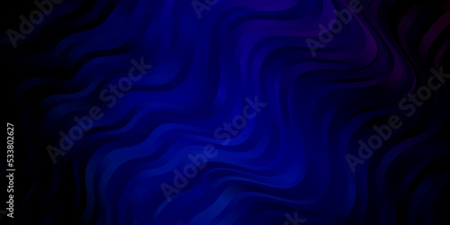 Dark Pink, Blue vector layout with curves.