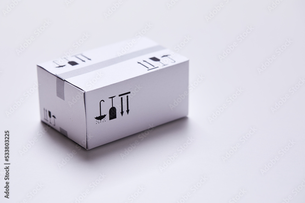 delivery packaging boxes on white delivery packaging boxes on white