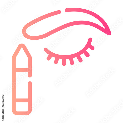 eyebrow gradient icon
