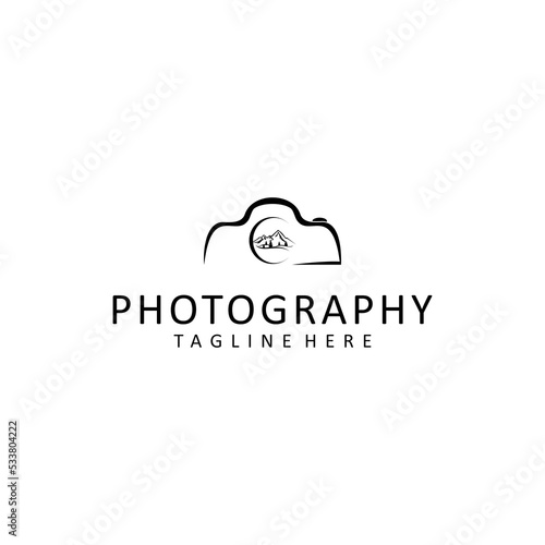 Photography logo design icon tamplate