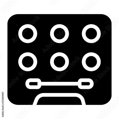eyeshadow glyph icon