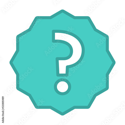 Question mark, FAQ sign, Help symbol, vector mark symbols light blue style. Isolated icon.