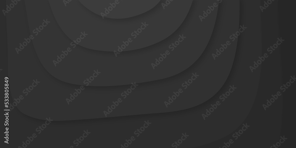 Abstract Paper cut banner concept. Paper carve black background for card poster brochure flyer design in golden lines black colors. Vector illustration. Cover layout template. Material design concept. Abstract Paper cut banner concept. Paper carve black background for card poster brochure flyer design in golden lines black colors. Vector illustration. Cover layout template. Material design concept.