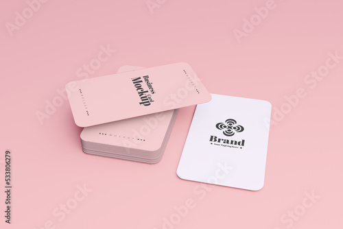 Modern Professional business card mockup design template for your brand