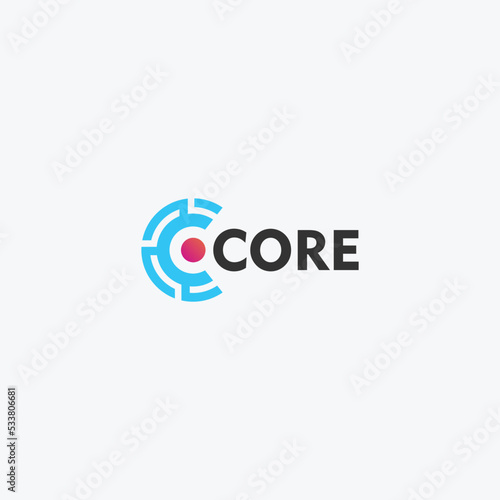 core logo icon vector isolated photo