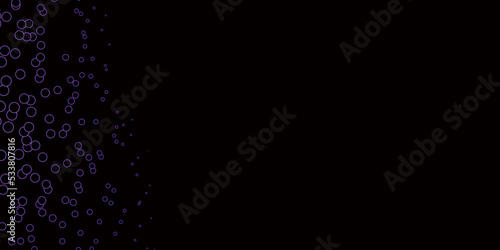 Dark Purple vector layout with circle shapes.