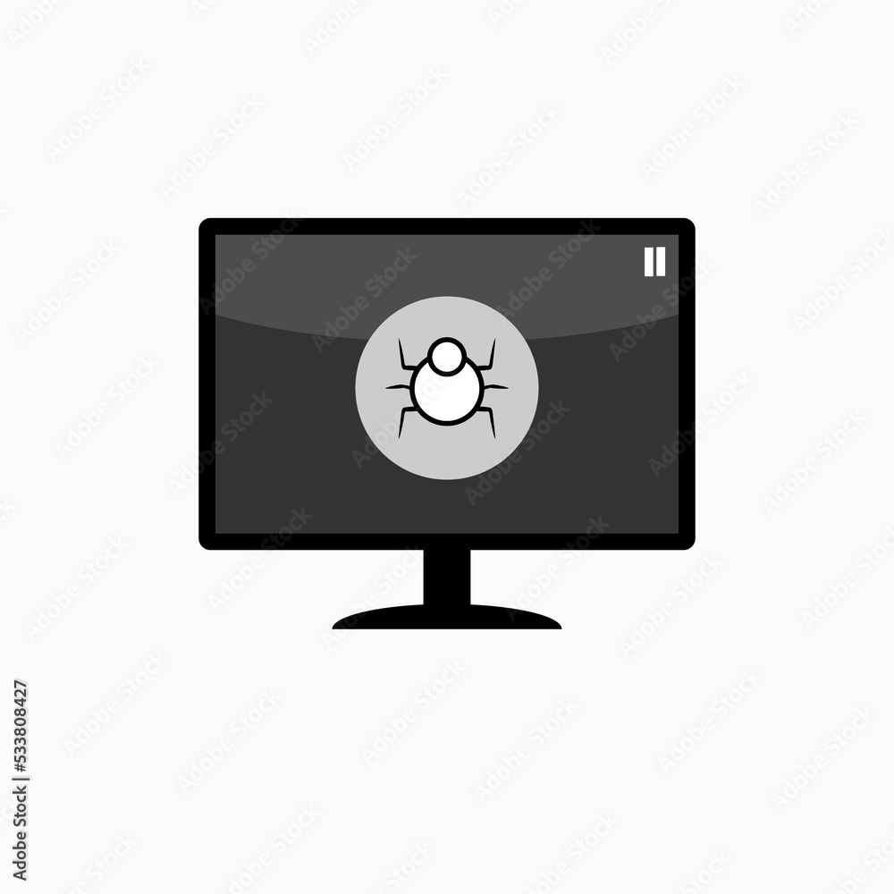 Debug Icon. Bug Symbol - Vector. Presented in Glyph Style. Debug Icon. Bug Symbol - Vector. Presented in Glyph Style.