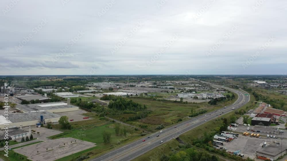 highway from the drone in sky highway from the drone in sky