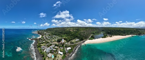 Lush Lanikai Beach near Kailua in Oahu, Hawaii