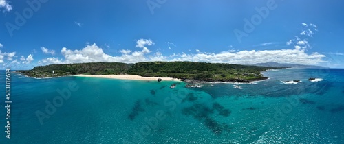 Tropical Kailua Bay Beach in Oahu, Hawaii	
 photo