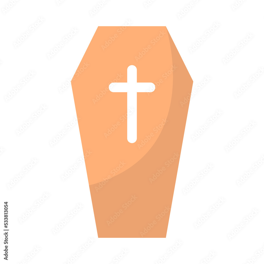 Fototapeta premium coffin icon illustration design