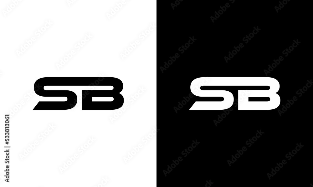 letter sb logo design Stock Vector | Adobe Stock