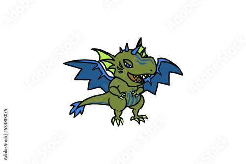 RPG風のドラゴンのイラスト